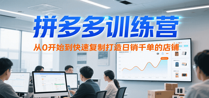 图片[1]-拼多多训练营，从0开始到快速复制打造日销千单的店铺（更新7月）_生财有道创业网-生财有道