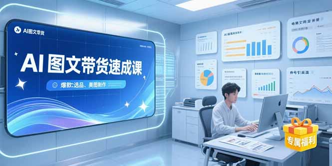 （15416期）AI图文带货速成课，养号引流秘籍，爆款选品策略，美图制作全流程_生财有道创业项目网