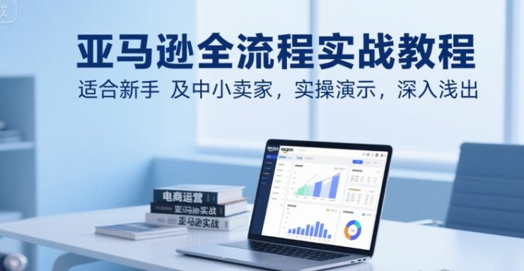 亚马逊全流程实战教程，适合新手及中小卖家，实操演示，深入浅出——生财有道创业项目网