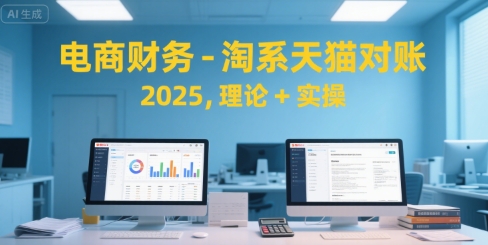 电商财务-淘系天猫对账2025，理论+实操——生财有道创业项目网