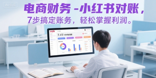 电商财务-小红书对账，7步搞定账务，轻松掌握利润——生财有道创业项目网