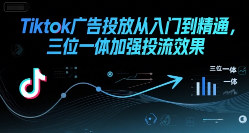 Tiktok广告投放从入门到精通，三位一体加强投流效果——生财有道创业项目网