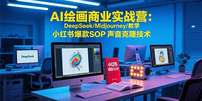 （15460期）AI绘画商业实战营：DeepSeek/Midjourney/教学 小红书爆款SOP 声音克隆技术_生财有道创业项目网