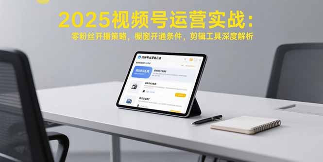 （15505期）2025视频号运营实战：零粉丝开播策略，橱窗开通条件，剪辑工具深度解析_生财有道创业项目网