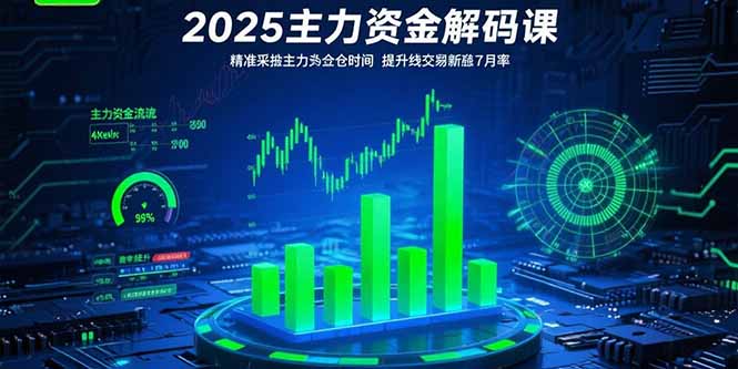（15511期）2025主力资金解码课：精准捕捉主力建仓时机，提升短线交易胜率(更新7月)_生财有道创业项目网