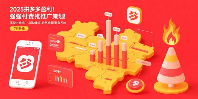 （15509期）2025拼多多盈利地图：强付费推广策略/活动爆流/自然流量获取系统(7月更新)_生财有道创业项目网