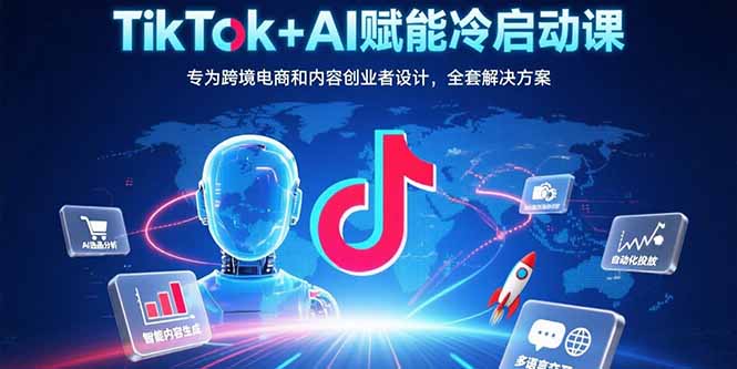 （15561期）TikTok+AI赋能冷启动课：专为跨境电商和内容创业者设计，全套解决方案_生财有道创业项目网