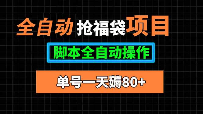 （15697期）全自动抢福袋项目，单号一天80+脚本全自动操作_生财有道创业项目网