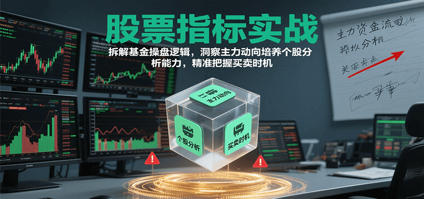 图片[1]-股票指标实战，基金操盘逻辑拆解，洞察主力动向培养个股分析能力把握买卖时机（更新）_生财有道创业网-生财有道