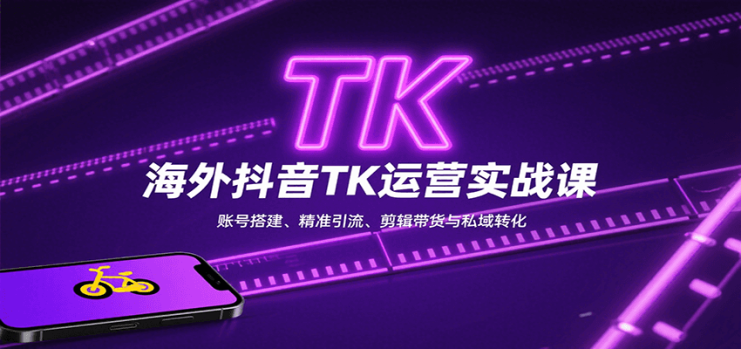 海外抖音TK运营实战课：账号搭建、精准引流、剪辑带货与私域转化_生财有道创业网