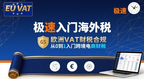 极速入门海外税，欧洲VAT财税合规，从0到1入门跨境电商财税——生财有道创业项目网