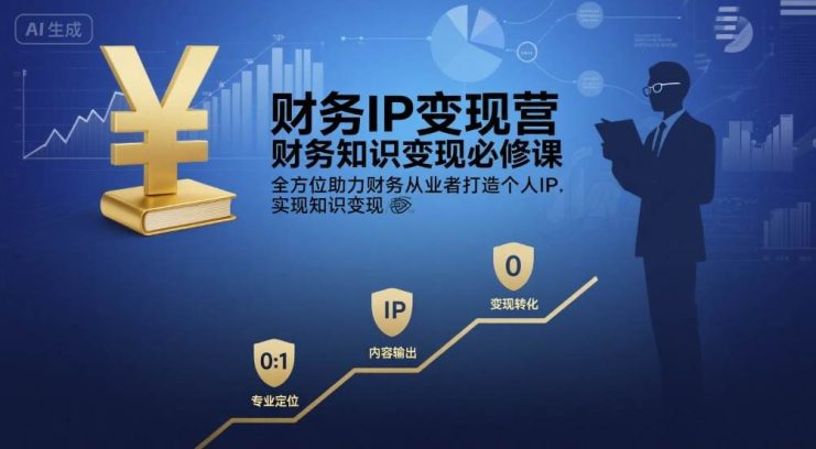财务IP变现营，财务知识变现必修课，全方位助力财务从业者打造个人IP，实现知识变现——生财有道创业项目网