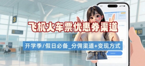 学生党必看！机票火车票优惠券申请渠道 + 项目打法，开学季节日速存——生财有道创业项目网