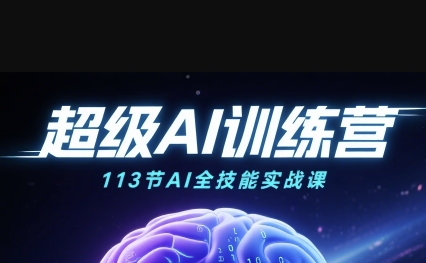 超级AI视频：绘画、带货、职场全场景113节通关课，解锁AI无限可能，开启精彩AI之旅——生财有道创业项目网