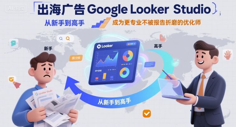图片[1]-出海广告Google Looker Studio从新手到高手，成为更专业不被报告折磨的优化师——生财有道创业项目网-生财有道