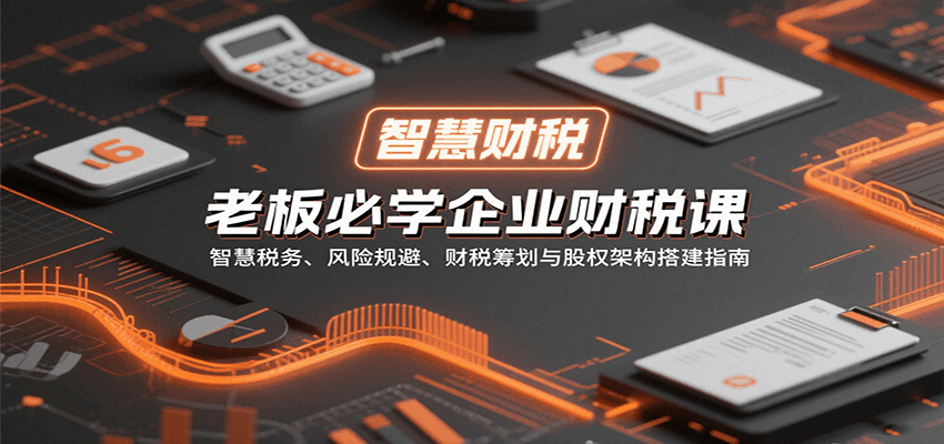 图片[1]-老板必学企业财税课：智慧税务、风险规避、财税筹划与股权架构搭建指南_生财有道创业网-生财有道