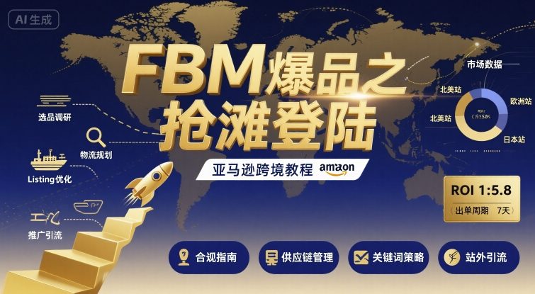 图片[1]-FBM爆品之抢滩登陆-亚马逊跨境教程——生财有道创业项目网-生财有道