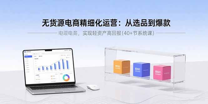 （15896期）无货源电商精细化运营：从选品到爆款，实现轻资产高回报(40+节系统课)_生财有道创业项目网