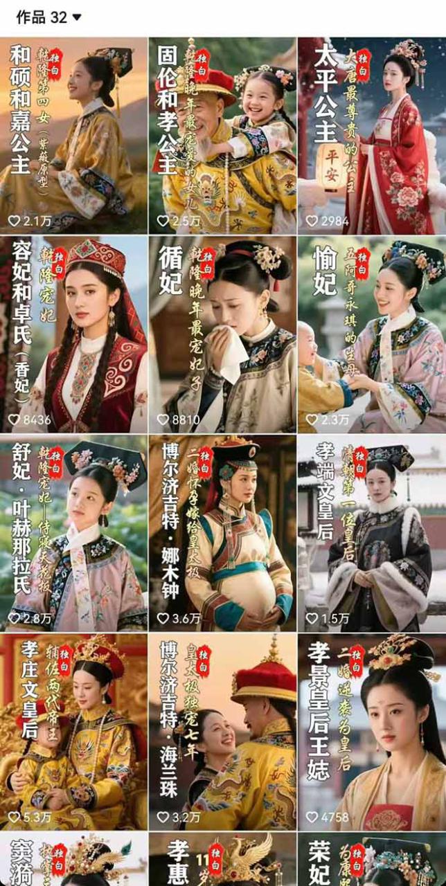 图片[4]-（15927期）历史女性人物创作课：独白文案+AI克隆+蒙版剪辑，3个月涨粉22w+副业月入3w_生财有道创业项目网-生财有道