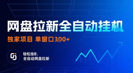 网盘拉新全自动挂G，独家项目，全自动运行完成拉新做任务，单窗口3张+【揭秘】——生财有道创业项目网