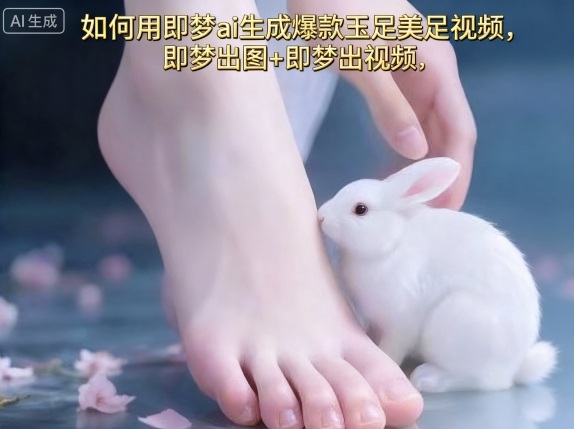 图片[1]-如何用即梦ai生成爆款玉足美足视频，即梦出图+即梦出视频，快速涨粉——生财有道创业项目网-生财有道