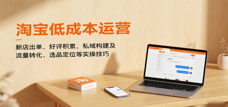 淘宝低成本运营，新店出单、好评积累、私域构建及流量转化、选品定位等（更新9月）_生财有道创业网