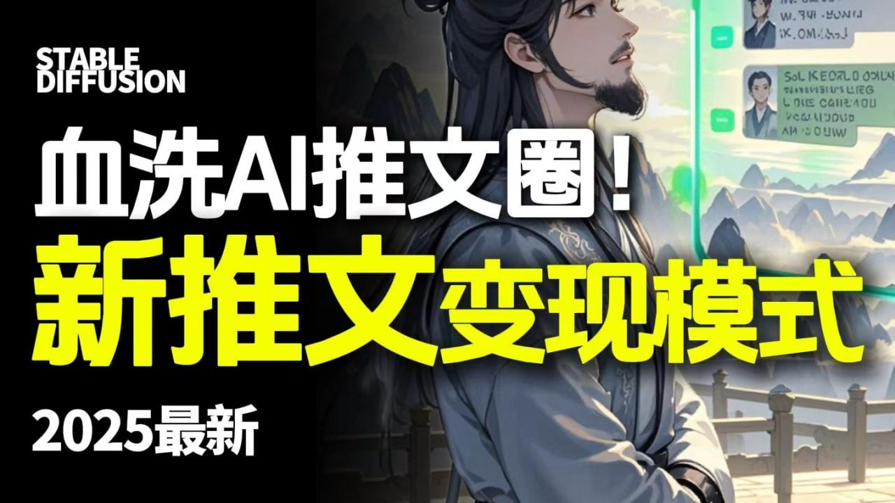 图片[1]-最新AI动态电影漫画小说推文，全流程实操教学，小白也能月入1万+_生财有道创业网-生财有道