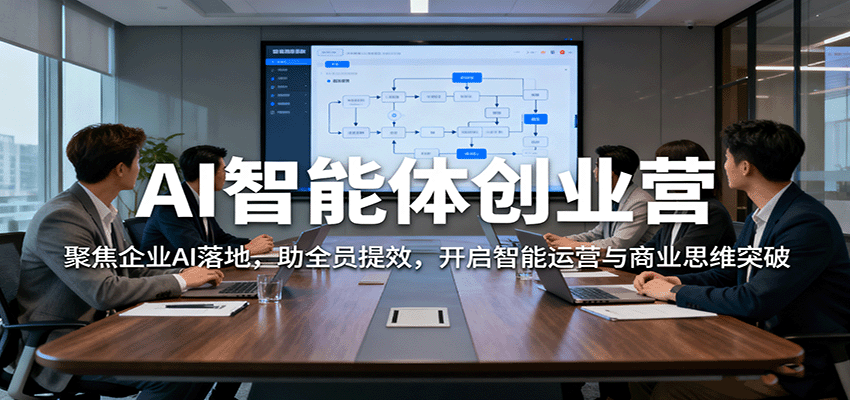 图片[1]-AI智能体创业营：聚焦企业AI落地，助全员提效，开启智能运营与商业思维突破_生财有道创业网-生财有道