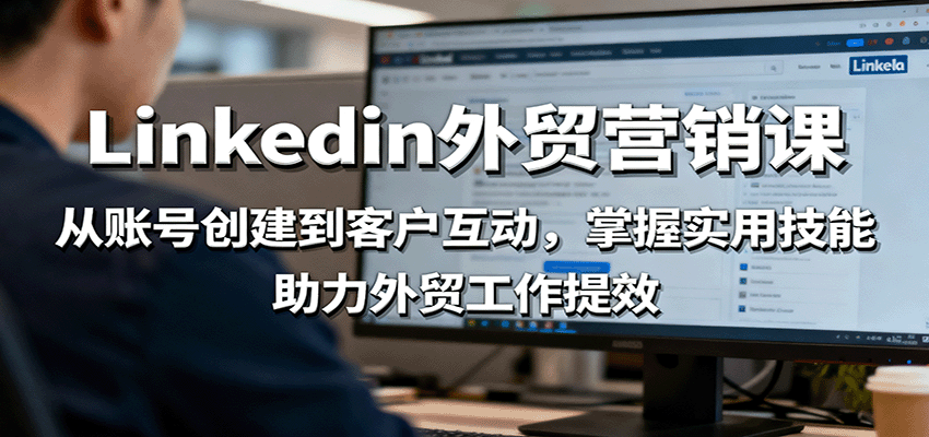 图片[1]-LinkedIn外贸营销课：从账号创建到客户互动，掌握实用技能，助力外贸工作提效_生财有道创业网-生财有道