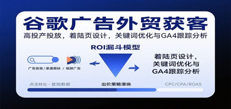 谷歌广告外贸获客，高投产投放，着陆页设计，关键词优化与GA4跟踪分析_生财有道创业网