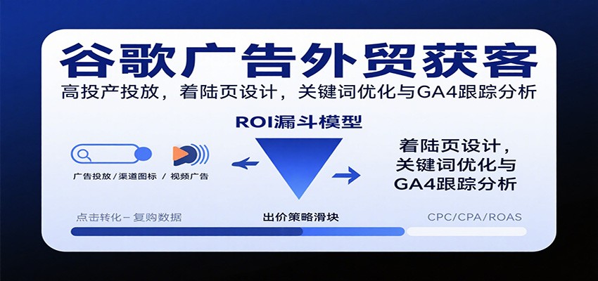 图片[1]-谷歌广告外贸获客，高投产投放，着陆页设计，关键词优化与GA4跟踪分析_生财有道创业网-生财有道