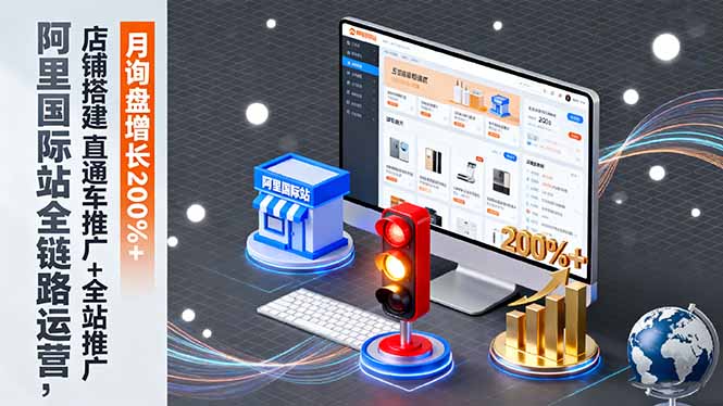 （16311期）阿里国际站全链路运营，店铺搭建+直通车推广+全站推广，月询盘增长200%+_生财有道创业项目网