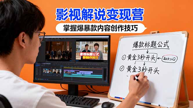 （16348期）影视解说变现营：通过30+实战案例爆款内容创作技巧，掌握影视解说盈利密码_生财有道创业项目网