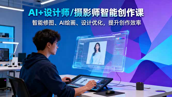 （16398期）AI+设计师/摄影师智能创作课：智能修图、AI绘画、设计优化，提升创作效率_生财有道创业项目网