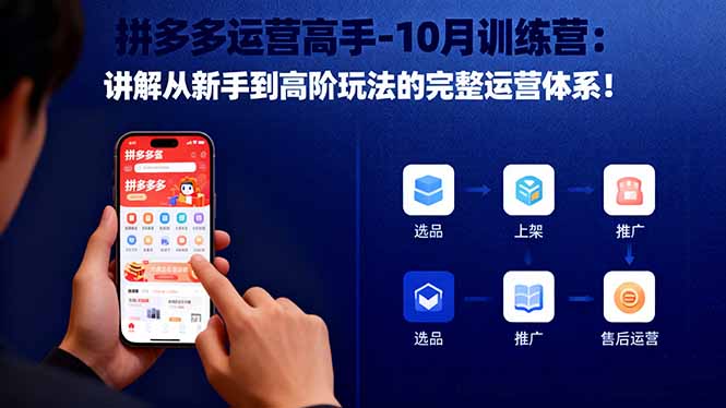 （16448期）拼多多运营高手-10月训练营：讲解从新手到高阶玩法的完整运营体系！_生财有道创业项目网