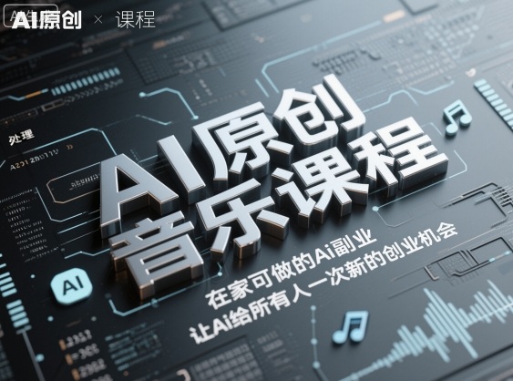 图片[1]-AI原创音乐课程，在家可做的Ai副业，让Ai给所有人一次新的创业机会——生财有道创业项目网-生财有道