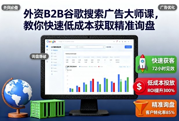 图片[1]-外资B2B谷歌搜索广告大师课，教你快速低成本获取精准询盘——生财有道创业项目网-生财有道