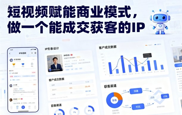短视频赋能商业模式，做一个能成交获客的IP（更新）——生财有道创业项目网