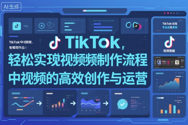 TikTok中视频制做流程，轻松实现Tk中视频的高效创作与运营——生财有道创业项目网
