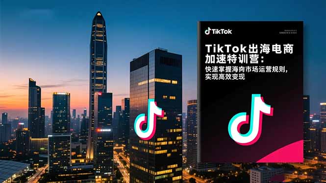 （16535期）TikTok出海电商加速特训营：快速掌握海外市场运营规则，实现高效变现_生财有道创业项目网