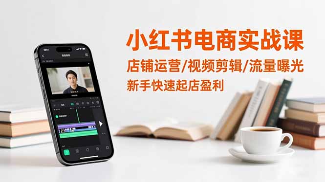 （16536期）小红书电商实战课：店铺运营/视频剪辑/流量曝光，新手快速起店盈利_生财有道创业项目网