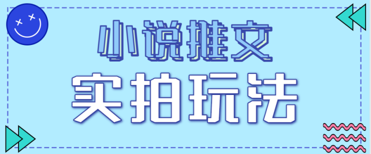 小说推文实拍玩法，零成本零门槛10元/单，轻松月收益万元_生财有道创业网