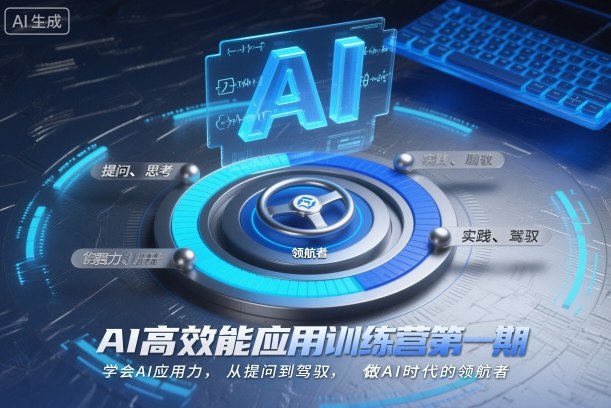 AI高效能应用训练营第一期，学会AI应用力，从提问到驾驭，做AI时代的领航者——生财有道创业项目网