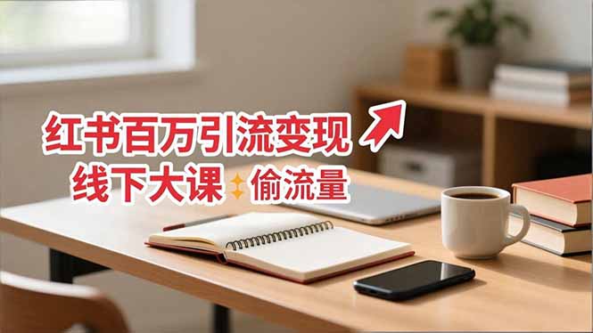 （16661期）小红书百万引流变现-11月线下大课：分享从0到百万引流路径，手把手教偷流量、拿结果_生财有道创业项目网