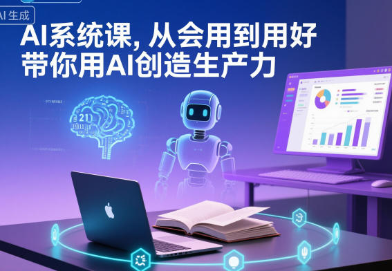 AI系统课，从会用到用好，带你用AI创造生产力——生财有道创业项目网