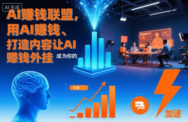 AI賺钱联盟，用AI賺钱、打造内容让AI成为你的賺钱外挂——生财有道创业项目网