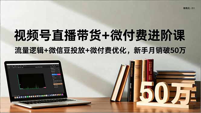 （16684期）视频号直播带货+微付费进阶课：流量逻辑+微信豆投放+微付费优化，新手月销破50万_生财有道创业项目网