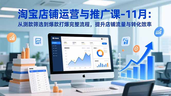 （16714期）淘宝店铺运营与推广课-11月：从测款筛选到爆款打爆完整流程，提升店铺流量与转化效率_生财有道创业项目网