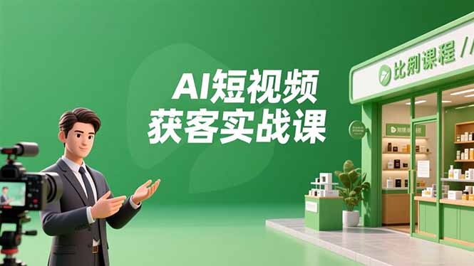 （16747期）AI短视频获客实战课，数字人创作、实体行业应用、精准引流，30天获取客源月入6万+_生财有道创业项目网