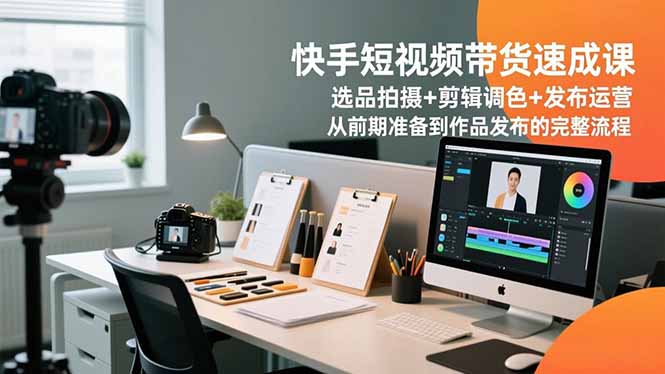 （16752期）快手短视频带货速成课，选品拍摄+剪辑调色+发布运营，从前期准备到作品发布的完整流程_生财有道创业项目网